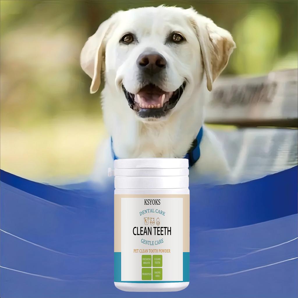 Pet tooth powder can remove hidden residue and improve dull teeth