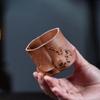 115ml Yixing Zisha Tree Stump Wood-fired Porcelain Teacup Elegant Tea Bowl Cute Cup Tea-tasting Smelling Cup Chazhan Master Cups