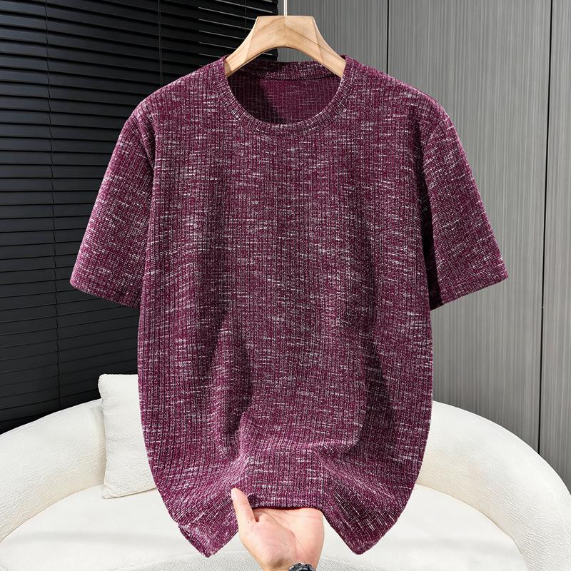 

Великий розмір 3XL-10XL Оверсайз футболка Чоловічі літні топи Модна футболка з коротким рукавом Літній чоловічий одяг 11XL(160kg-170kg) вина червоного кольору