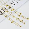Elegant Titanium Steel Clavicle Chain: High-Grade, Non-Fading Necklace for a Luxurious, Versatile Look