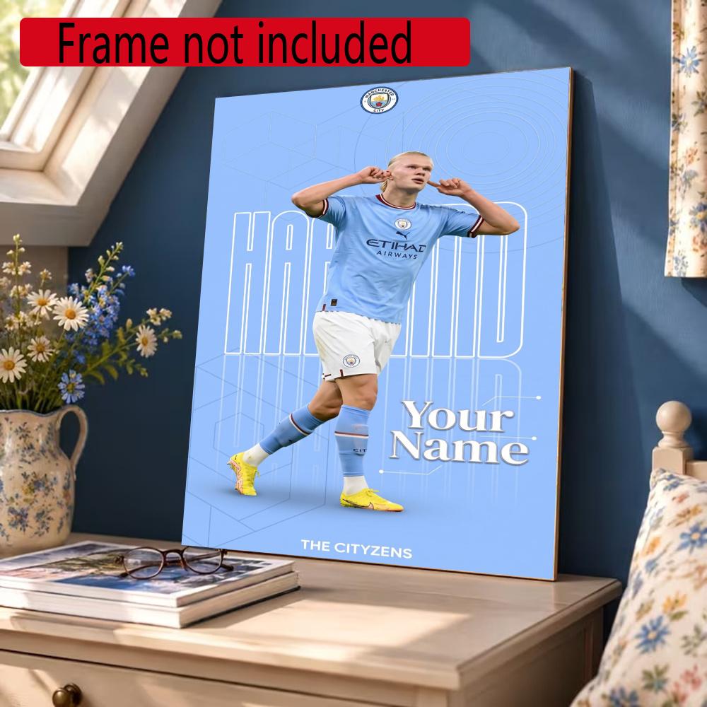 Haaland Customize Your Name Diamond Painting Round Diamond Rhinestones Mosaic Diamond Embroidery Wall Paintings Rhinestones Gift Frameless