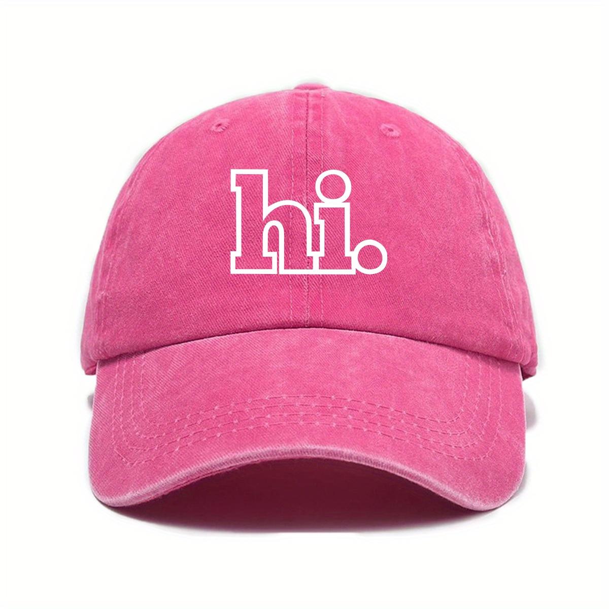 

Urban daily personalized trend versatile baseball cap for both men and women,spring and summer urban design printed duckbill cap Adjustable рожевий червоний колір