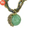 Ciao Collana Pavone Regalo Zricon Opale Bohemien Ciondolo Intarsiato