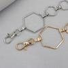 Hook Adjustment Personality Hexagonal Metal Waist Chain Women'S Decorative Dress Belt
