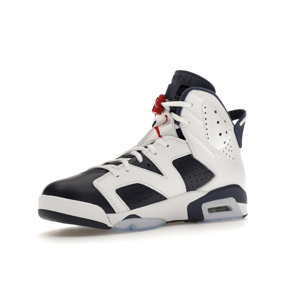 Air Jordan 6 Retro Olympic 2024 Herren Sneaker Blau Weiß Varsity-Rot CT8529-164