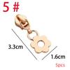 Star Zipper Slider Puller 5Pcs Lightweight Functional Replace Zip Head for Daily Jacket Backpack Purse Nylon Zips Repair