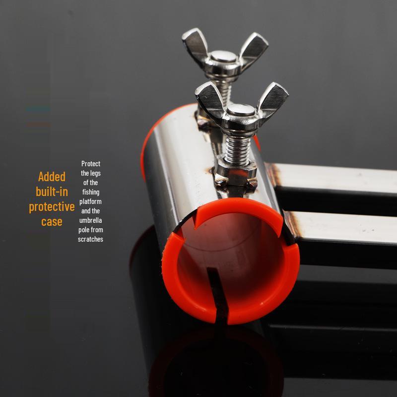 Anti-Wind Stainless Steel Fishing Platform Umbrella Holder