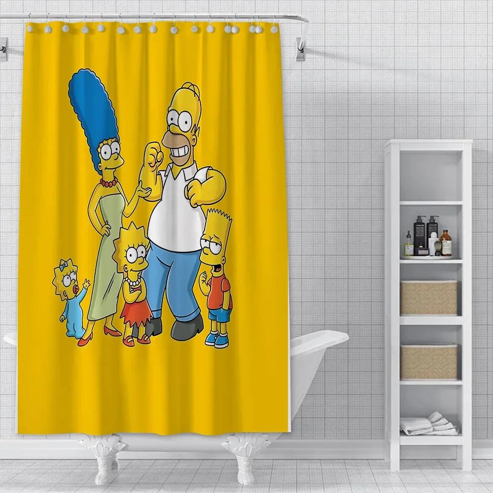 

Shower For Curtain Waterproof Polyester Fabric Paint Colorful Bath Curtains Home Bathroom Decor Curtain With Hook W60H190(CM)-1 Pcs