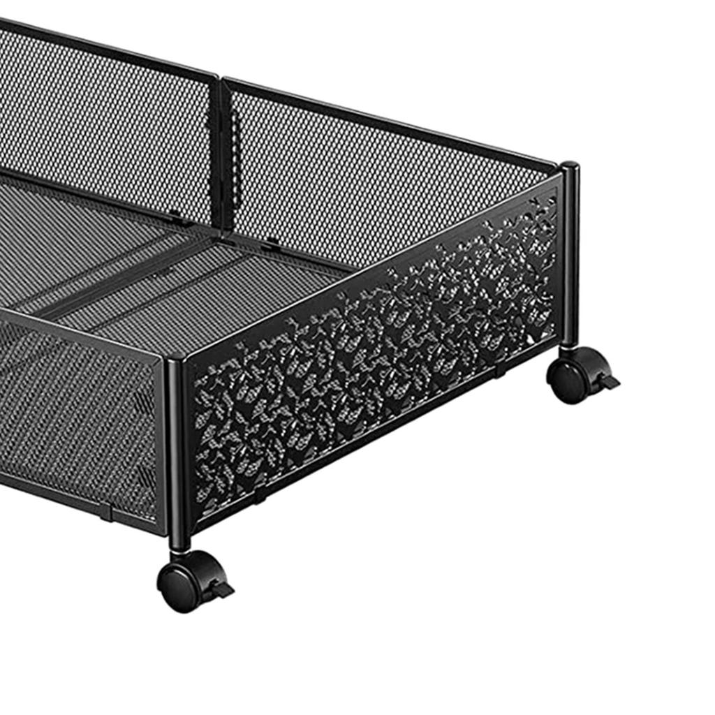 Storage Container with Wheels Tool Free Assembly under Bed Shoe Organizer Bin Drawer for