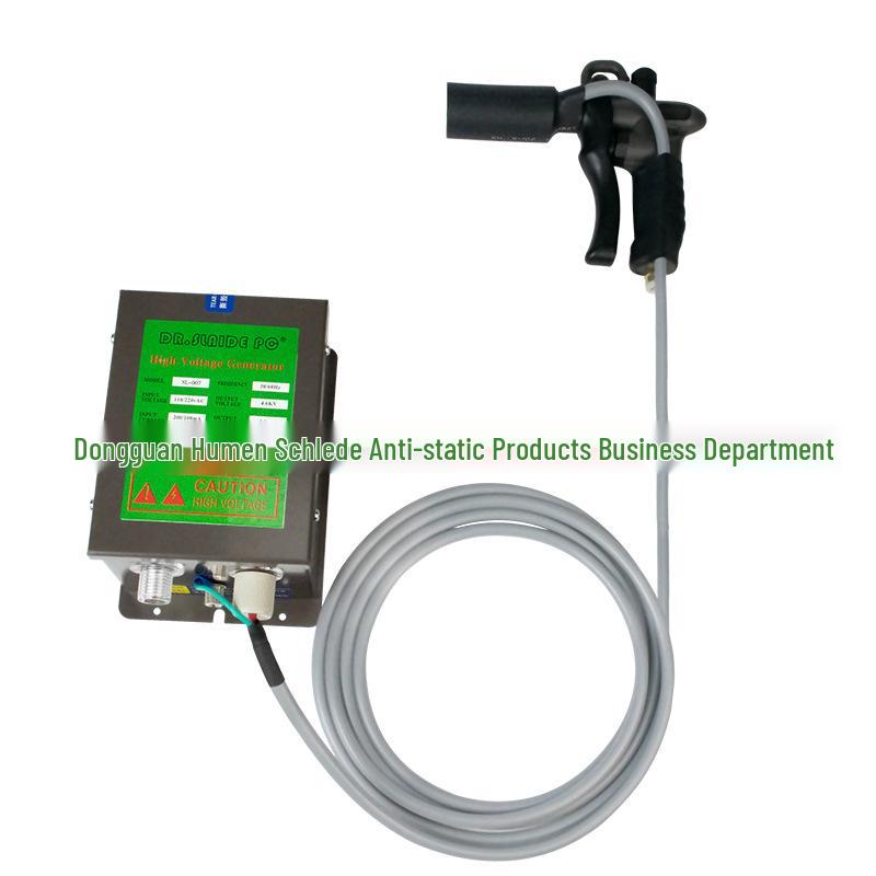 Handheld High Voltage Ion Wind Gun - Industrial Static Eliminator & Dust Removal Tool