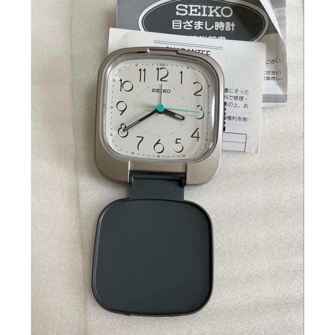 Used SEIKO folding watch travel clock