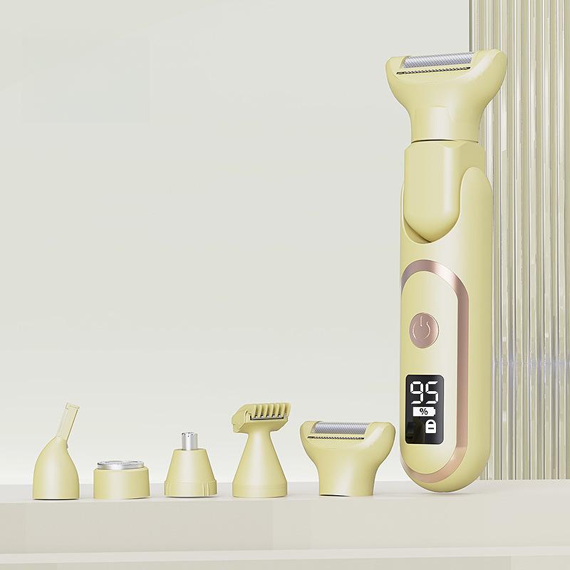 New Hair Remover, Women's Five-head Shaver, Private Parts Pubic Hair Trimmer, Electric Shaving Knife, Women's Hair Removal.