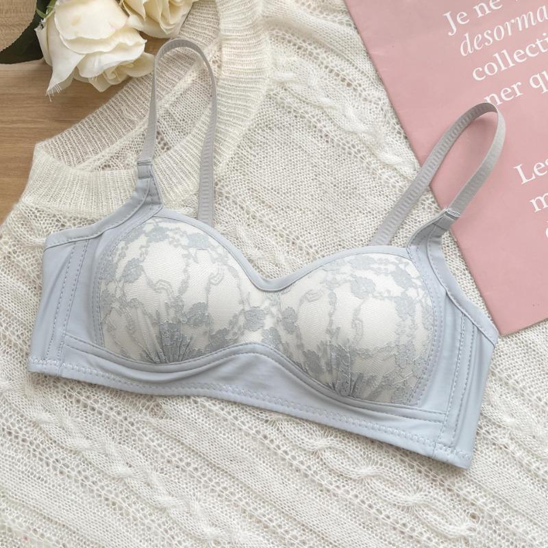 Lace Wireless Bralette Adjustable Strap Floral Bra For Women