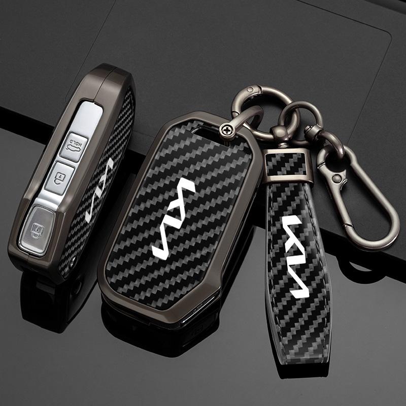 Leather Style Car Key Case Cover Protector Shell For KIA Sportage R GT Stinger Sorento Ceed Cerato Forte Niro Soul Telluride tkjzm00