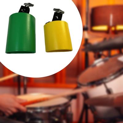 2 Pieces Hand Percussion Cowbell Cheering Bell Portable Music for Sporting Events Concerts
