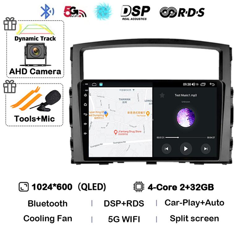 

Android 14 Carplay Auto для Mitsubishi Pajero 4 V80 V90 2006 2007 2008 2009 - 2014 Автомобильный Радио Мультимедиа Видео Плеер GPS Стерео