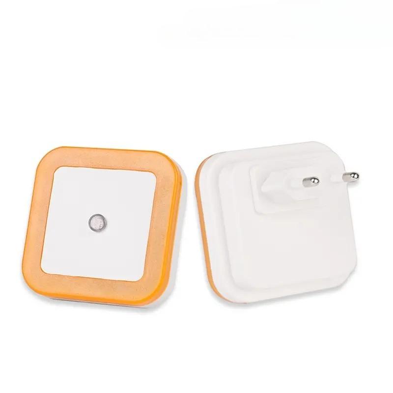 Wireless LED Night Light Compact EU Plug-type Lighting Control Sensor Suitable Children's Rooms Bedrooms Corridors Passageways