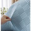 Washable Universal Curved Armchair Slipcover Elastic Stretch Chair Cover For Dining Room Knitted Patterned Chair Cover