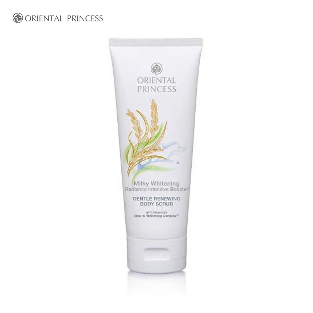 

ORIENTAL PRINCESS Milky Whitening Radiance Intensiv Booster Нежный обновляющий скраб для тела 200 г