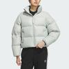 Adidas Originals 600 Puffer Down Jacket With Solid Color Logo Women Outerwear Silver-Grey IK2798