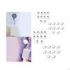 10 Pieces Retractable ID Holder Keyring DIY Buckle Portable Nurse Reel for Worker Teacher