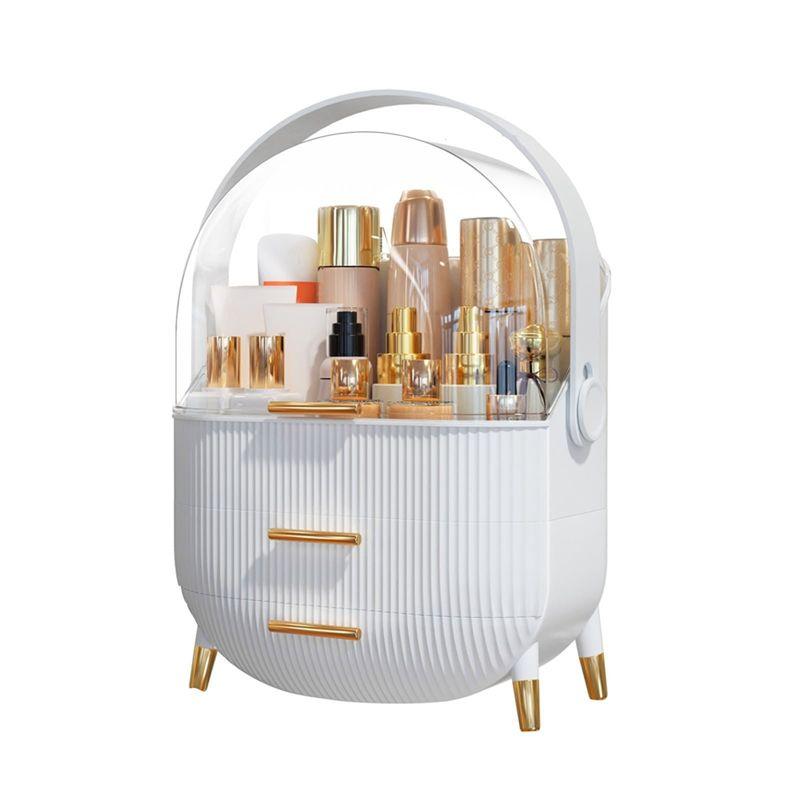 

M-Modern-Makeup Organizer Skincare Organizers - Cosmetic Display Cases With Transparent Cover, Skincare Organizers For Bathroom