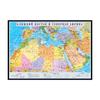 North Africa and Middle East Region Map Political Distribution In Russian Language Map Canvas Painting Wall Art Poster Home Decoration
