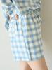 Preppy flannel check shorts PWFP255282BLUF