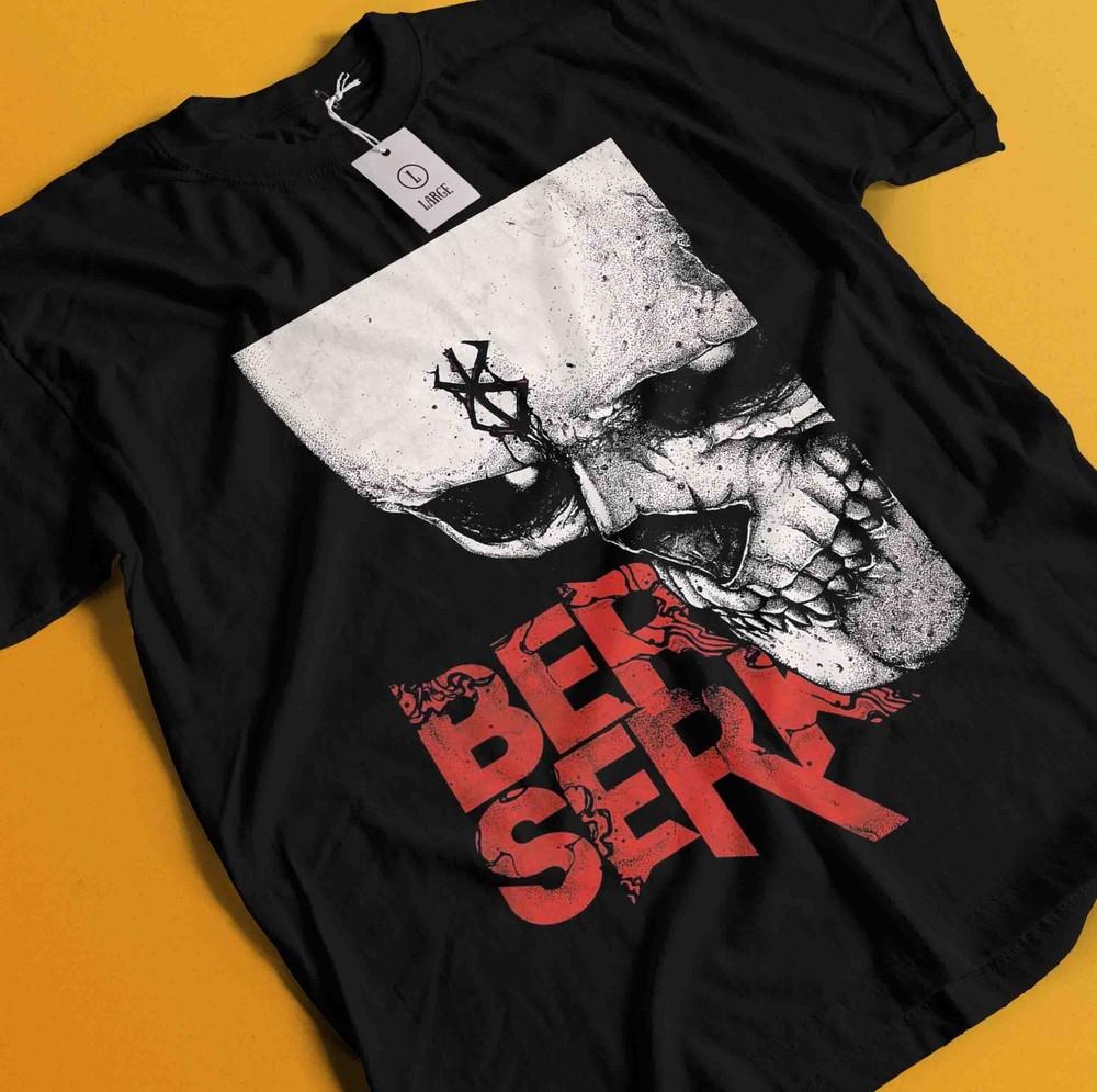 

Берсерк Футболка Гатс Футболка Гриффит Футболка Каска Футболка Воин Аниме Манга Фарнезе L