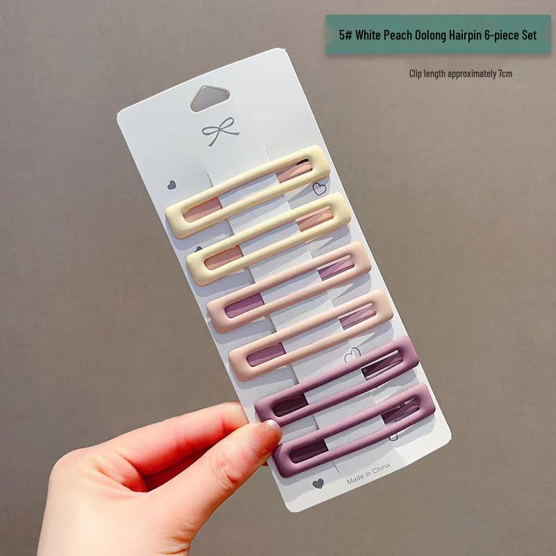 Matte BB Hair Clip: High-End Headdress for Women, 2025 Trend, Perfect for Bangs and Updos