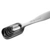 6-Piece Stainless Steel Measuring Spoon Set with Scale