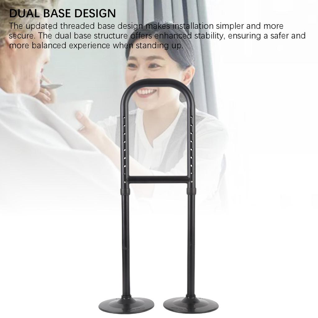 Dubbelbas Stå Upp Hjälp Mobilitetsverktyg Ståhjälp Apparat 8 Justerbara Höjder Hjälp Komma Upp Från Golvet