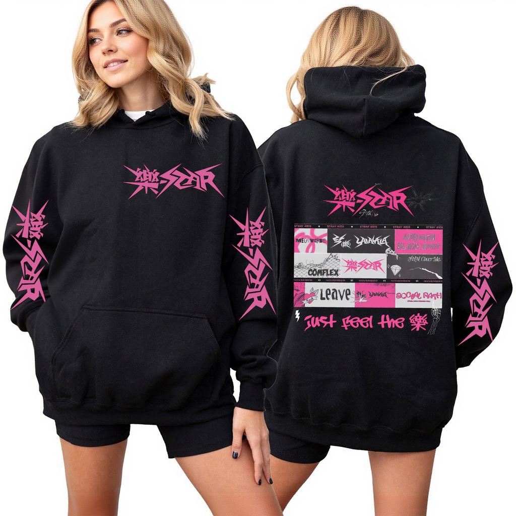 Women's Fashion Casual Outfit Sweatsuit Long Sleeve Top Printed Hooded Sweatshirt