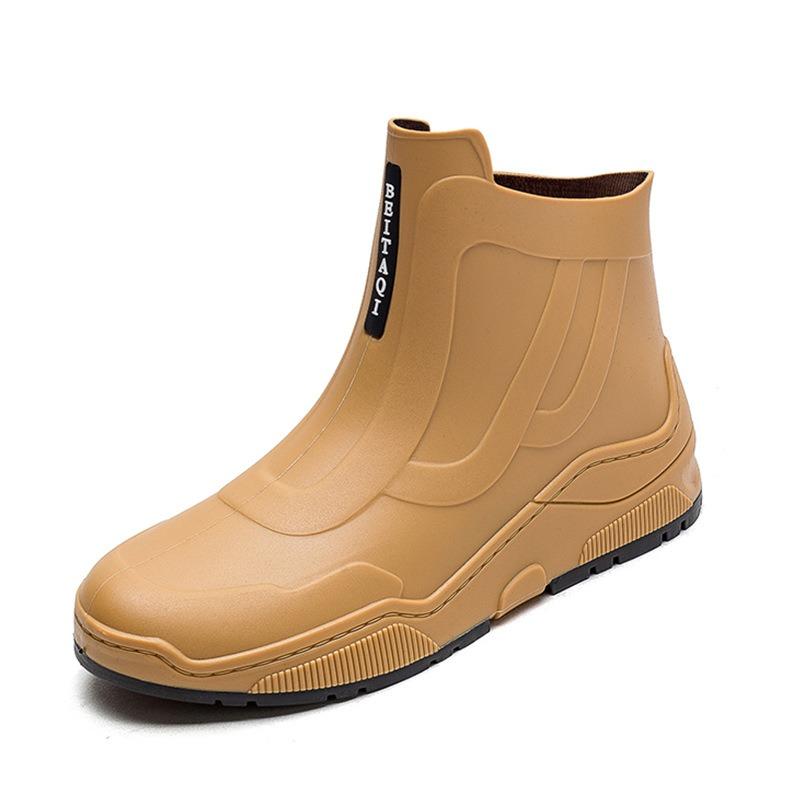 Fashion waterproof shoes rain shoes women's new couple outdoor non-slip rain boots student short water boots rubber shoes