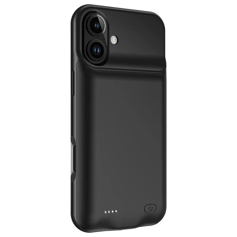 A29 For iPhone 17 Battery Case Soft TPU Edge 6000mAh Rechargeable Protective Back Cover