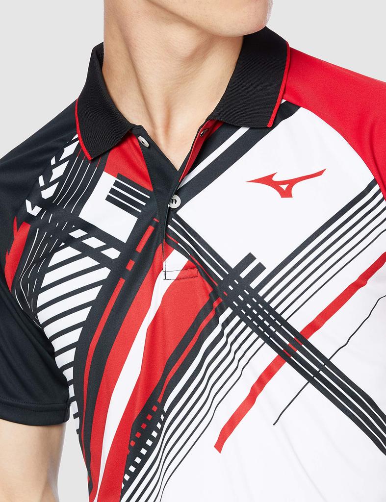 Mizuno Tennis Game Shirt 62JA0502 Japan Size Small To Japanese Size White, (equivalent Small)