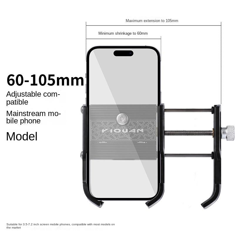 Bicycle Phone Holder 360° Rotation Aluminum Alloy MTB Bike Phone GPS Bracket Scooter Motorcycle Handlebar Mount Cell Phone Stand