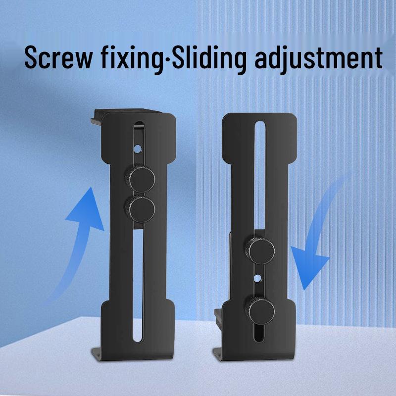 Adjustable GPU Support Riser Bracket with 12CM Fan Slot for Fish Tank Case