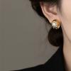 Real Gold Electroplated Earplugs, Pearl Water Drop Earrings, Court Style, Pearl Flowers, Vintage High-End Sense Yiwu Accessories, Earrings