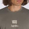 Vans SS25 Buchstaben Rundhals Casual Pullover Kurzarm T-Shirt Unisex T-Shirt Olivbraun VN000M3K9JC