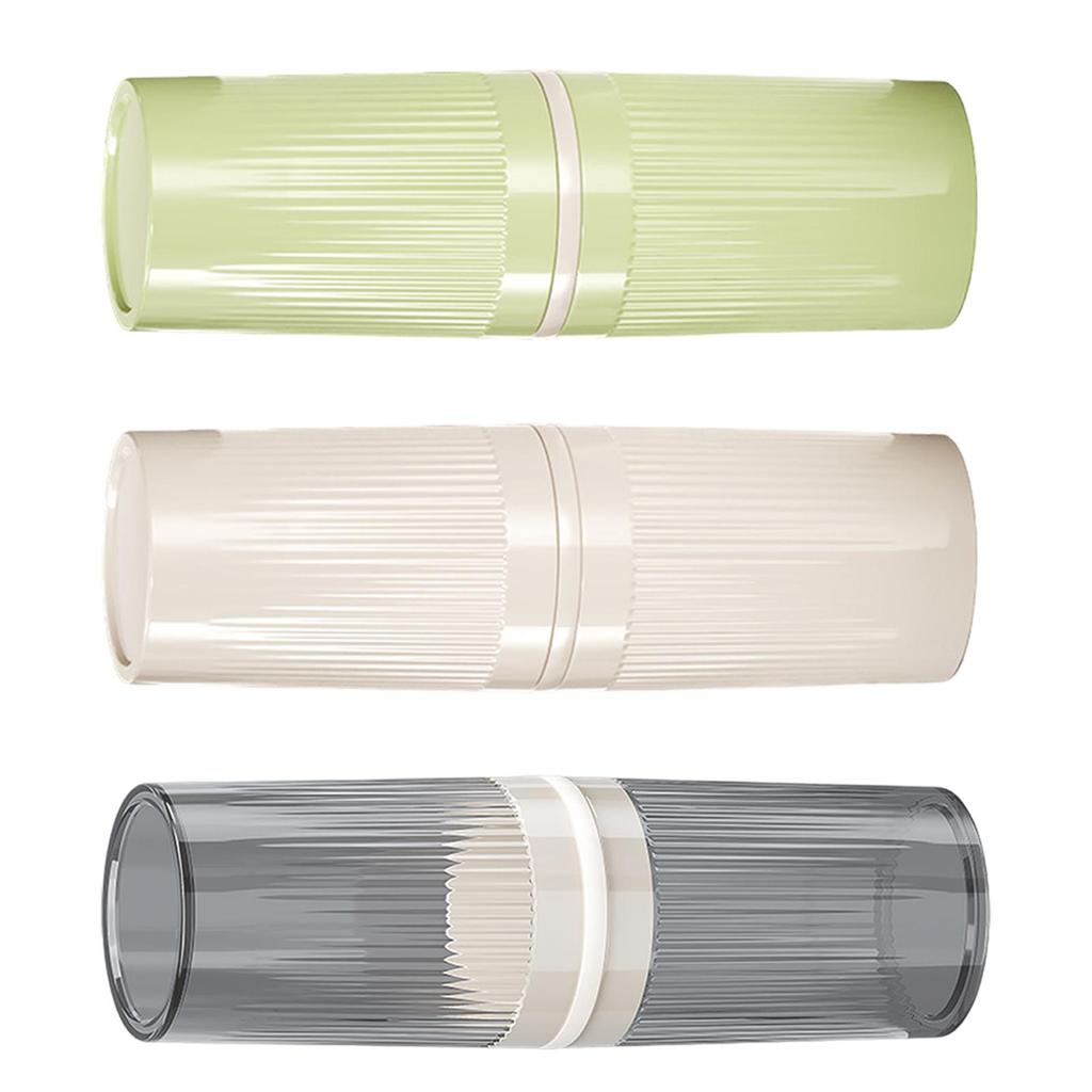 Mouthwash Cup Travel Toothbrush Cup Container with Cover Toothbrush Holder Travel Toothbrush Case for Bathroom Traveling Home