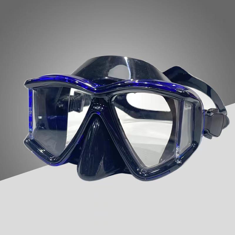 Full-Face Diving Mask & Snorkel Set for Adults – Transparent Silicone