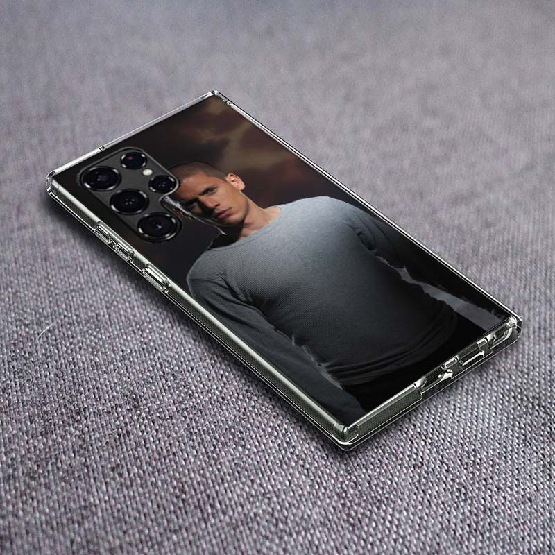 

Prison Break TV Series Phone Case For Samsung Galaxy S24 S23 S21 S20 FE S22 S26 Ultra S25 Edge S10 Plus Cover Clear TPU Capa She Samsung S25 Plus