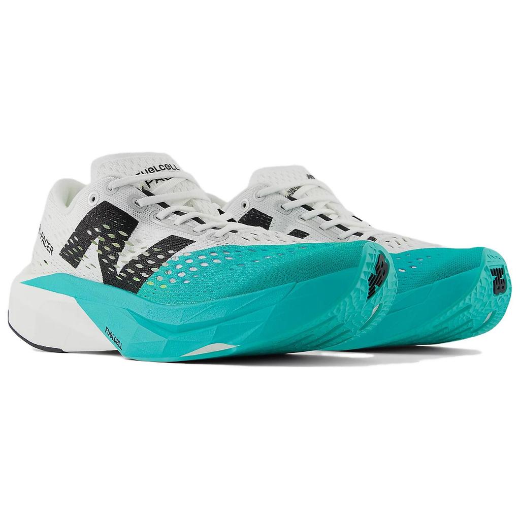 New Balance FuelCell SuperComp Pacer V2 White Cyber Jade Black (Womens) Women Sneakers WFCRRLW2
