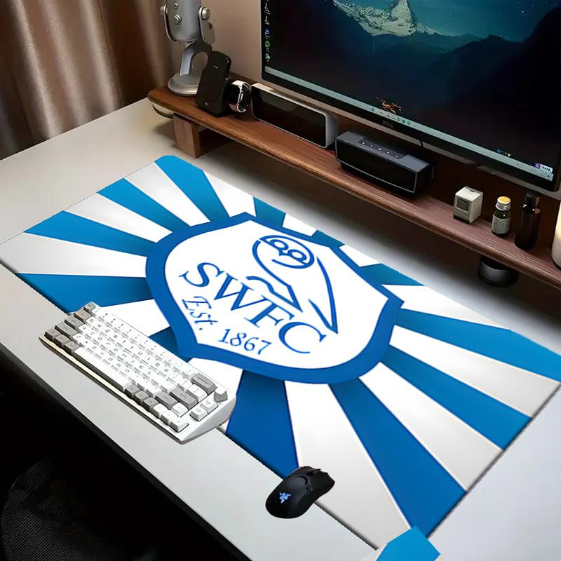 Blue Sheffield With Owl Mouse Pad Office Desk Mat, Gaming Mouse Pad Mousepad, Keyboard pad,Heavy-Duty Non-Slip Rubber Backing, Gift