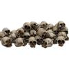 Pack of 6 Halloween Skeleton Decorations Durable Resin Skull Set for Home Office Party Spooky Display