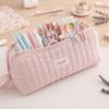 With Lanyard Pencil Case Large Capacity Pencil Pouch Blue White Pen Bag  School
