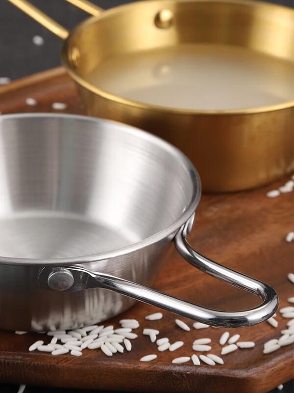 Zhaoran Korean 304 Stainless Steel Rice Wine & Snack Bowl with Handle