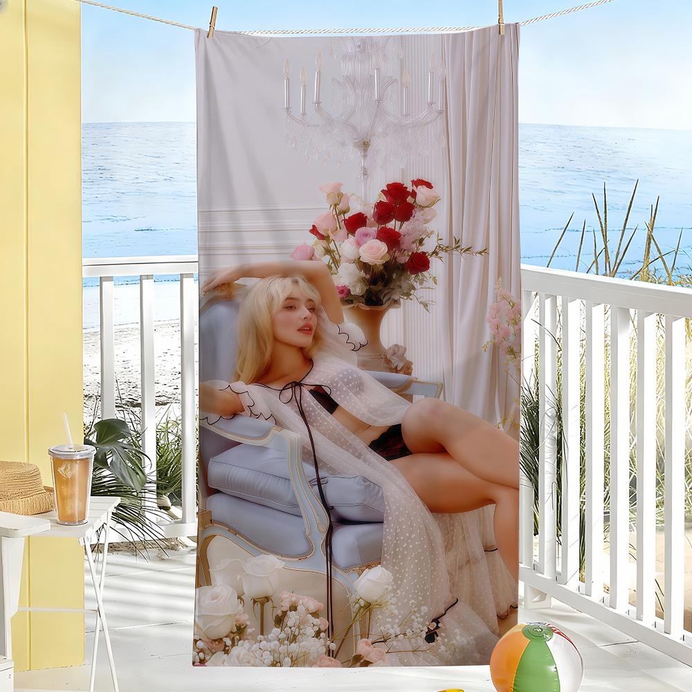 Hot Singer S-Sabrinaes Carpenters Beach Towel For Beaches Yoga Studios Gyms Hot Springs Swimming Pools And Picnics