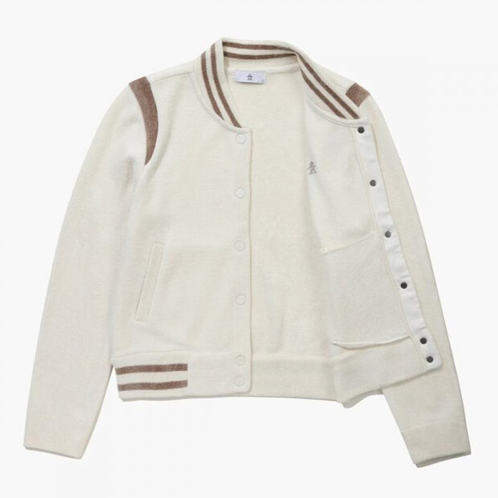 MunSingwear Women S Boucle varSity Jacket Ivory mq122lSj13